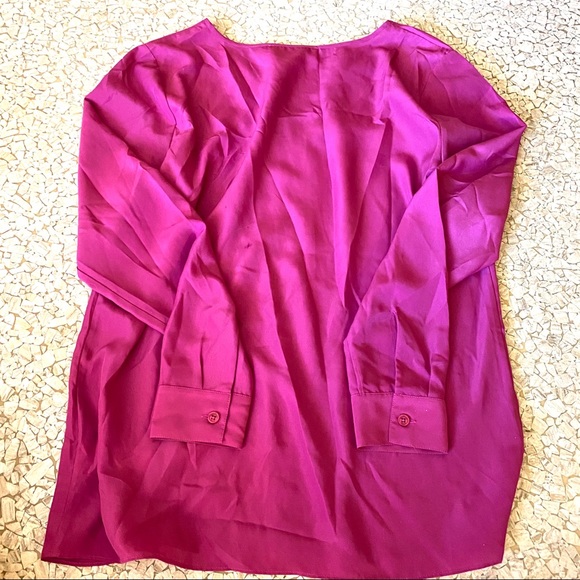 Fuchsia Michael Kors gold studded blouse beautiful Excellent condition. - Picture 2 of 7